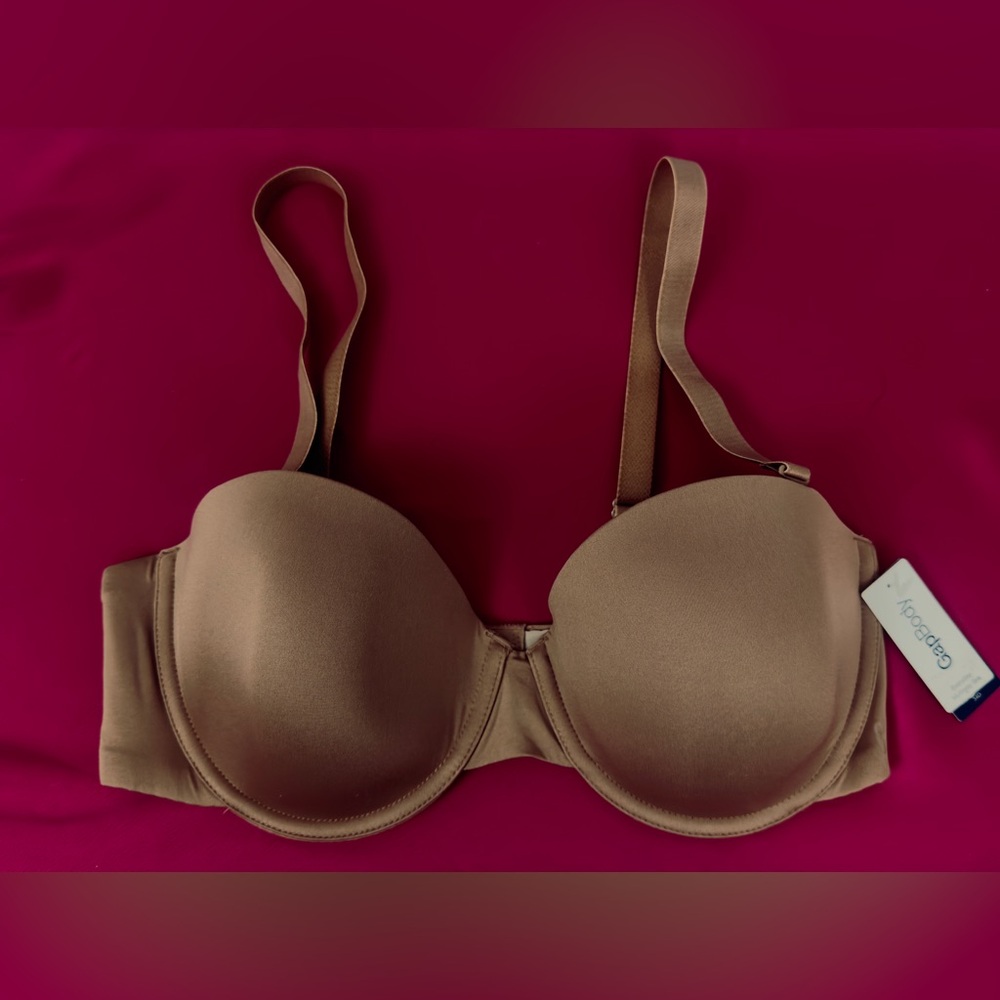 GapBody Brown Everyday Multiway Underwire Soft Micro Fiber Bra.    34D.     NWT